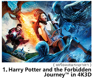 1.Harry potter and the Forbidden Journey in 4K3D new 3