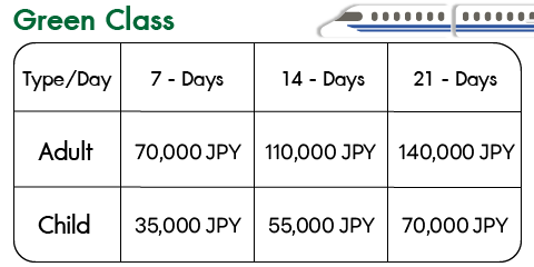 JR PASS 3 JR ALL Green Price